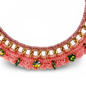 Rosette Heirloom Necklace-Rose