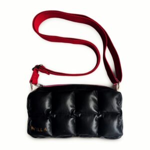MOONIE · MINI MOON PUFFER/ NOIR ROUGE