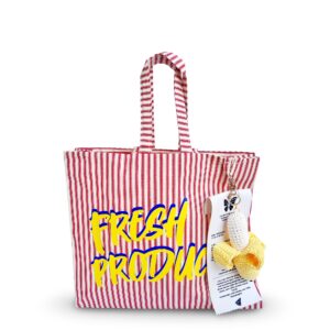 TK TOTE - RED STRIPE
