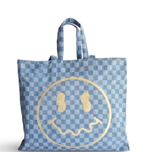 TK TOTE - HAPPY CHECKERS